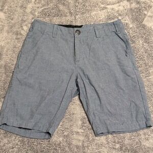 Volcom Mens True to This Chino Shorts Size 30 Blue Micro Print